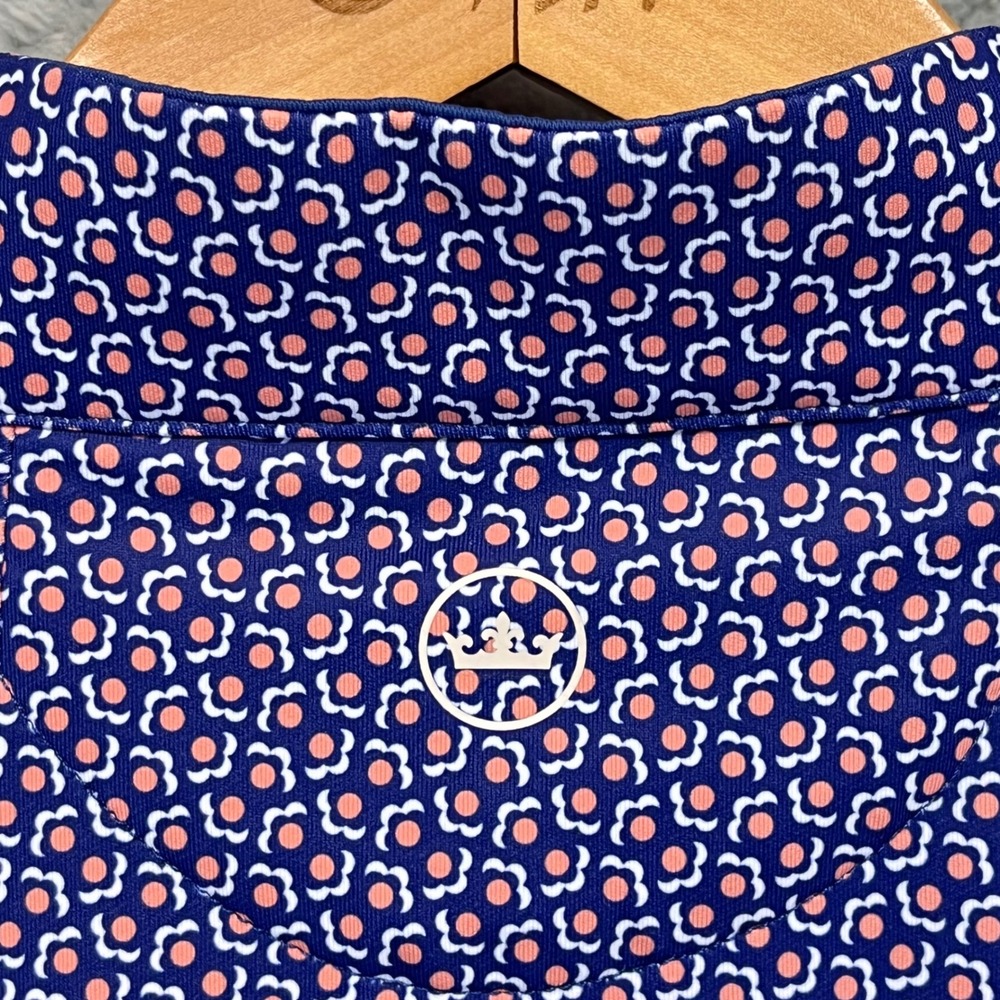 Peter Millar‎ Crown Sport Womens Perth Performance Pullover Top Blue Print Large - Picture 4 of 7
